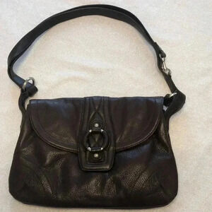 Osgoode Marley dark brown leather shoulder bag.